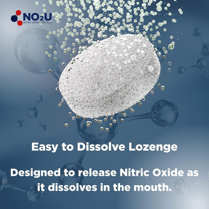 NO2U Bryan NITRICEUTICALS - Natural Nitric Oxide Supplements for Men & Women - Promotes Blood Circulation, Oxygen & Nutrient Delivery, Daily Wellness Support - No Gluten or Dairy - 60 Vegan Lozenges