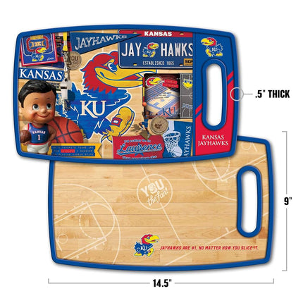 Tabla de cortar YouTheFan NCAA Kansas Jayhawks Retro Series