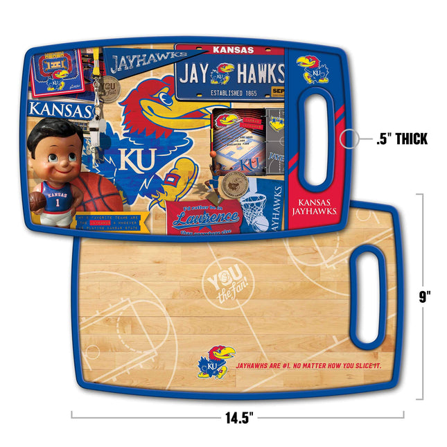 Planche à découper rétro YouTheFan NCAA Kansas Jayhawks