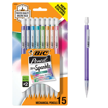 BIC Xtra-Sparkle Number 2 Mechanical Pencils With 