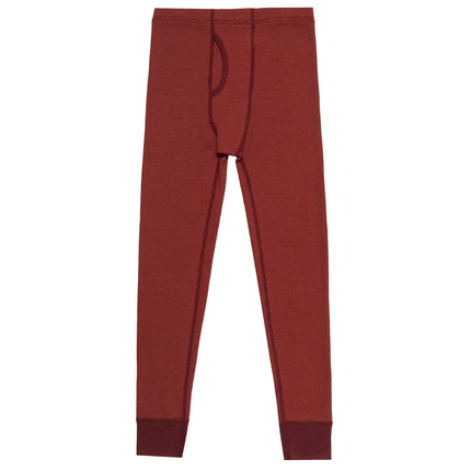 Ensemble de sous-vêtements thermiques gaufre haut de gamme Fruit of the Loom pour garçons, marron/rouge, 8