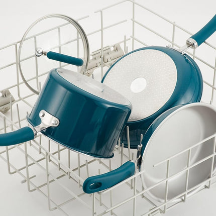 Rachael Ray Create Delicious Sartén/Olla/Cacerola Antiadherente Profunda - 31.75 cm, Azul