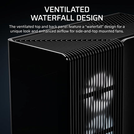 CORSAIR FRAME 4500X LX-R RGB LINK Panoramic Glass Mid-Tower PC Case – InfiniRail Mounting System, Fits Dual 360mm Radiators, GPU Anti-Sag, 3x LX120R RGB LINK Fans Included – Black