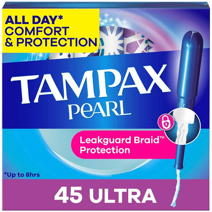 Tampax Pearl, Ultra, Plastic Tampons, Unscented, 5