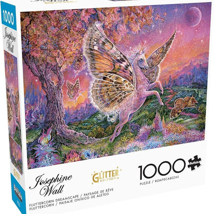 Buffalo Games - Josephine Wall - Fluttercorn Dreamscape - 1000 Piece Jigsaw Puzzle for Adults -Challenging Puzzle Perfect for Game Nights - Finished Size is 26.75 x 19.75