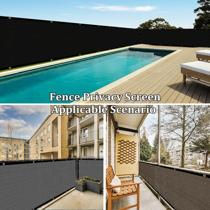 Shade&Beyond 3' X 16' Fence Privacy Screen Heavy Duty 170 GSM Fencing Mesh Shade Net Cover for Wall Garden Back Yard Outdoor Home Decoration, Green