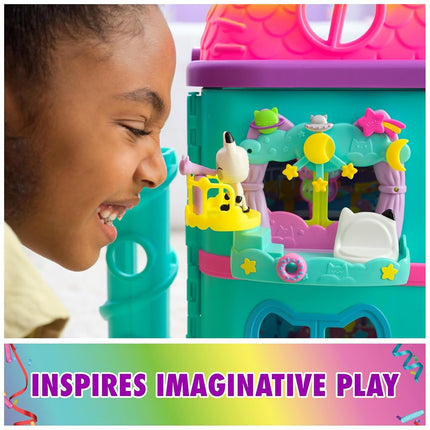 Gabby’s Dollhouse, Pandy Paws Dreamy Balcony Playset, 8-Pieces with Toy Figures, Doll’s House Accessories and Sensory Play, Kids’ Toys for Girls and Boys 3+