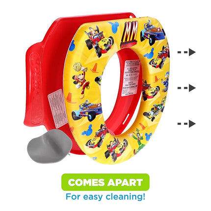 Disney Mickey Mouse"Track Adventures" Soft Potty Seat - Potty Training Seat
