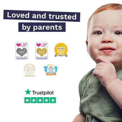 Pura Hypoallergenic Diapers Size 2 (7-13 lbs) Monthly Pack, Totally Chlorine Free, Wetness Indicator, Suitable for Sensitive Skin, Soft Organic Cotton Comfort, Overnight, 6 Packs of 29 (174 Diapers)