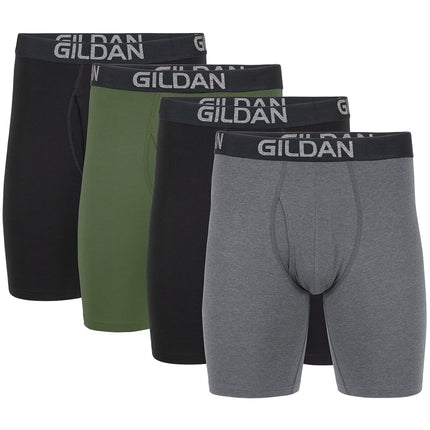 Gildan Men's Cotton Stretch Boxer Brief, Multipack