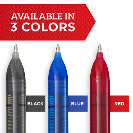 Bolígrafo Sharpie Rollerball, Punta de Flecha (0,7 mm) para Líneas Nítidas, Tinta Azul, 12 Unidades