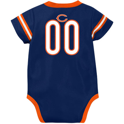 NFL Chicago Bears Team Jersey Bodysuit, blue/orange Chicago Bears, 0-3 Months