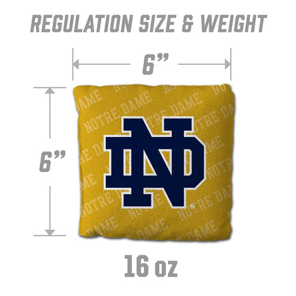 YouTheFan NCAA Notre Dame Fighting Irish Cornhole Bags - 4PK - Gold