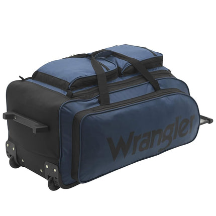 Wrangler Rolling Travel Duffel, Navy Blue, 30" Large