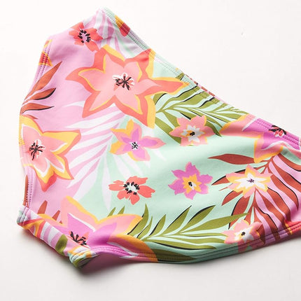Kanu Surf Maillot de Bain 2 Pièces Enfant Fille Bikini Enveloppant Sport de Plage, Corail Récif Rose, 10