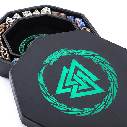 Premium Dice Tray for DND Valknut & Dragon Design 