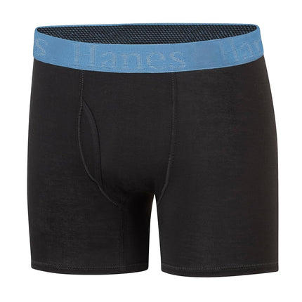 Hanes Ultimate Originals Ultimate Supersoft Boys' Boxer Brief Underwear, Assorted, 5-Pack, Black 5-Pack, Medium