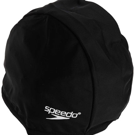 Gorro de natación de tela Speedo unisex Comfort Cap sólido, negro Speedo, talla única