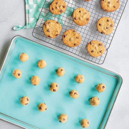 Nordic Ware 3-Piece Cookie Set, 1-Pack, with Aqua Baking Mat