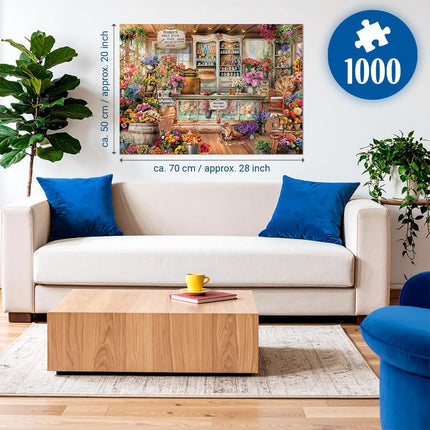 Ravensburger All Seasons Flower Shop 1000 Piece Jigsaw Puzzles for Adults and Kids Age 12 Years Up