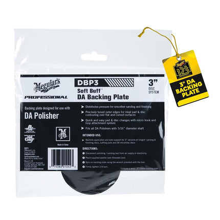 Meguiar's Soft Buff DA Backing Plate - Flexible Edge Polishing and Buffing Backing Pad - Distribute Pressure Evenly - Professional Grade Backing Plate for Car Care Detailing - 6"/ 152mm