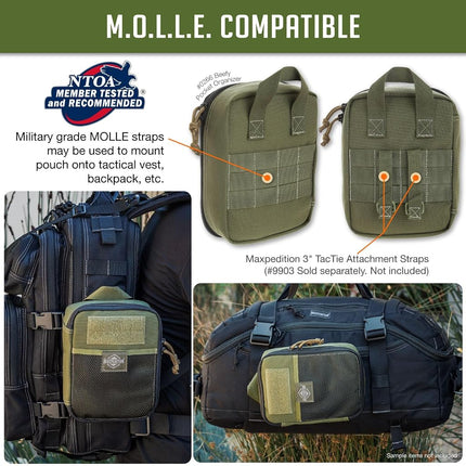 Maxpedition Gear Beefy Pocket Organizer, OD Green