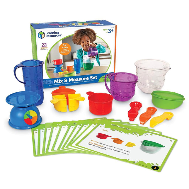 Learning Resources LER2783 Mix And Measure Activity Set, Experiment Mixing Tools, 22 Pieces, Ages 3+