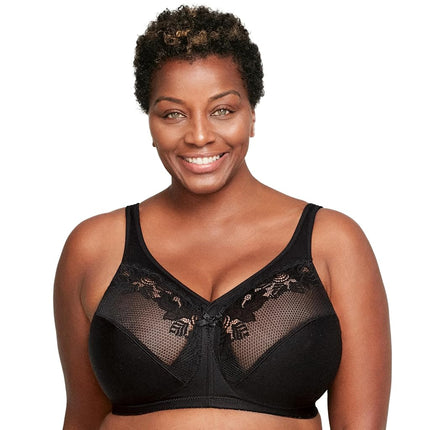 Glamorise MagicLift Minimizer Wirefree Bra 1003 (Women's & Women's Plus) Black