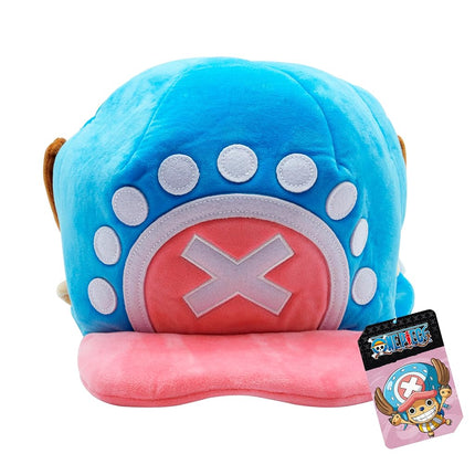 ABYSTYLE One Piece Tony Tony Chopper Hat Replica Adult Size Blue and Pink Cosplay Hat Accessories Merch Gift, Blue White Pink, One Size