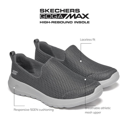 Skechers Women's GOwalk Joy Slip On Sneaker, Charcoal, US 8