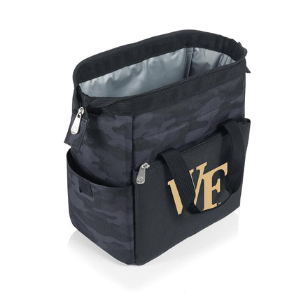Picnic TIME NCAA Wake Forest Demon Deacons Sac Isotherme à Déjeuner On The Go, Glacière Souple, Sac Repas Isotherme, (Camouflage Noir)