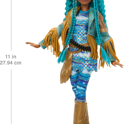 Mattel Disney Descendants: El Ascenso de Red Muñeca de Moda y Accesorio – Uma, Hija de Úrsula con Ropa Inspirada en la Película