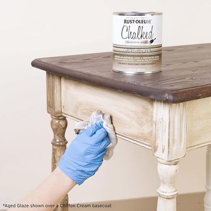 Rust-Oleum 315881-2PK Chalked Decorative Glaze, 30 oz, Semi-Transparent Aged, 2 Pack