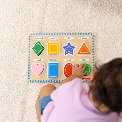 Melissa & Doug Shapes Chunky Puzzles, Multicolor,OSFA,3730