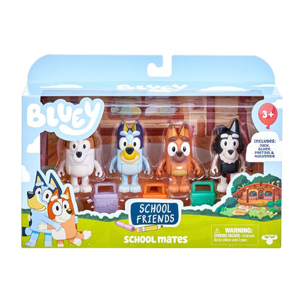 Bluey School Mates 4 Pack; Official 2.5-3 inch Col