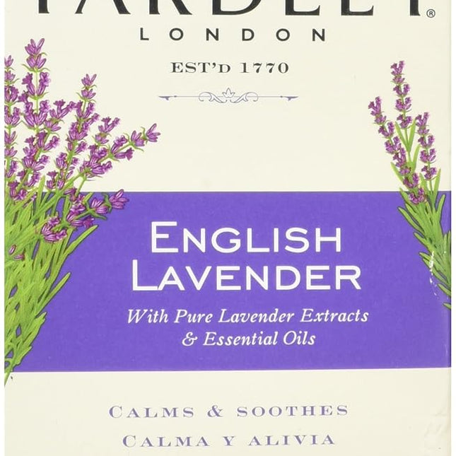 Yardley 7836-8 London Soap Bath Bar, English Lavender & Essential Oils,4.25 Ounce (Pack of 8)