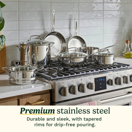 Cuisinart Chef's Classic 11-Piece Stainless Steel Pots and Pans Set (77-11G)