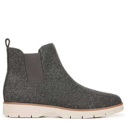 Dr. Scholl's Women's Northbound Ankle Boot, Charcoal Wool, 9.5 Wide