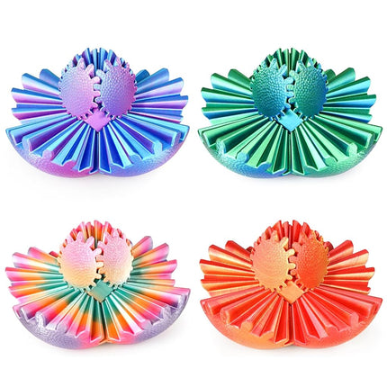 4PCS Gear Ball Fidget Toys Steampunk Gear Sphere 3