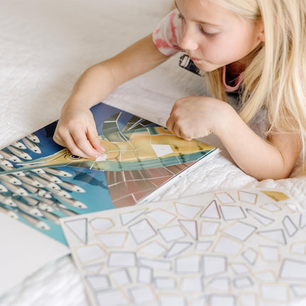 Melissa & Doug Mosaic Sticker Pad Ocean Animals (12 Color Scenes to Complete with 850+ Stickers)