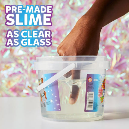 Elmer's GUE Premade Includes 5 Sets of Slime Add-ins, 3 Lb. Bucket, Glassy Clear