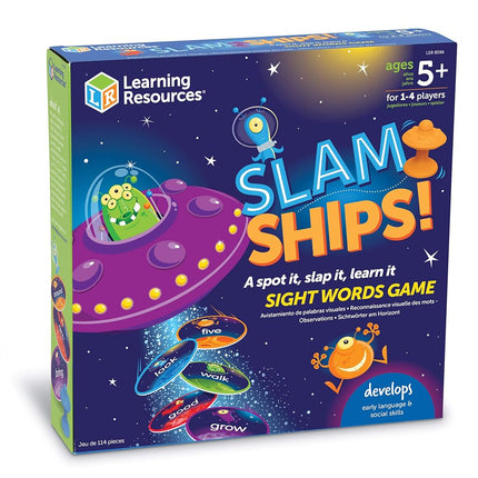 Learning Resources Slam Ships Sight Words Game, Homeschool, Visual, Tactile and Auditory Learning, Ages 5+