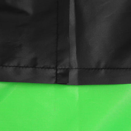 uxcell XXXL 190T Black Green Motorcycle Cover Waterproof UV Protection