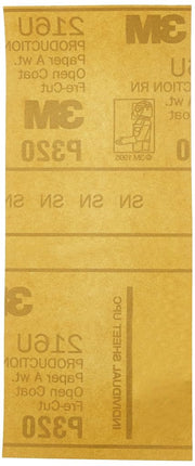 3M Gold Abrasive Sheet 216U, 02551, P320 Grade, 3-2/3 in x 9 in, 100 Sheets, Automotive Abrasive Sheets