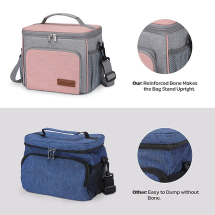 Boîte à lunch Maelstrom pour hommes, sac à lunch isotherme femmes/hommes, sac à lunch isotherme étanche, sac fourre-tout à lunch, 8L, rose