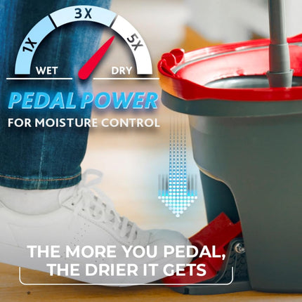 O-Cedar EasyWring Microfiber Spin Mop and Bucket Floor Cleaning System