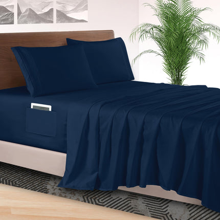 Elegant Comfort 4-Piece Bed Sheet Set - Luxury Bed