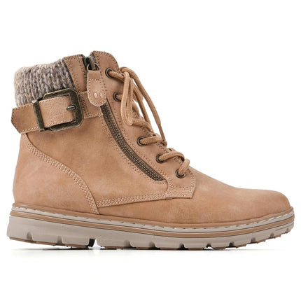 CLIFFS BY WHITE MOUNTAIN Women's Kelsie Hiking Boot, Wheat/Fabric, 7 UK