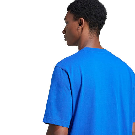 Adidas Mens Essentials Single Jersey 3-Stripes T-Shirt, Team Royal Blue/Black, XX-S