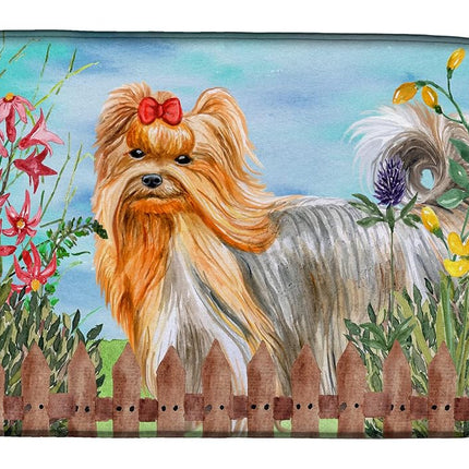 Caroline's Treasures CK1247DDM Yorkshire Terrier Spring Dish Drying Mat, 14 x 21", multicolor